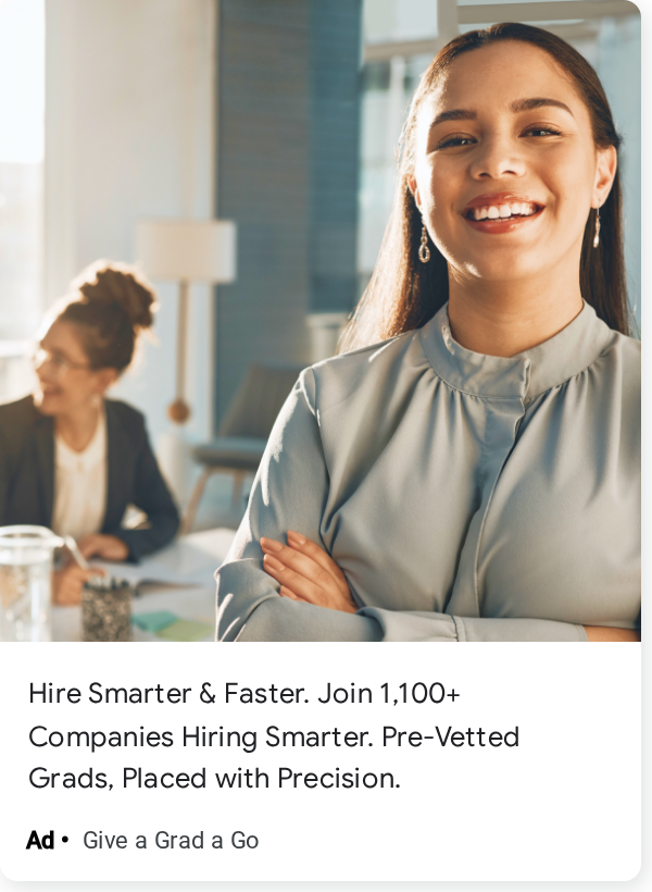 Ads evidence from Give a Grad a Go