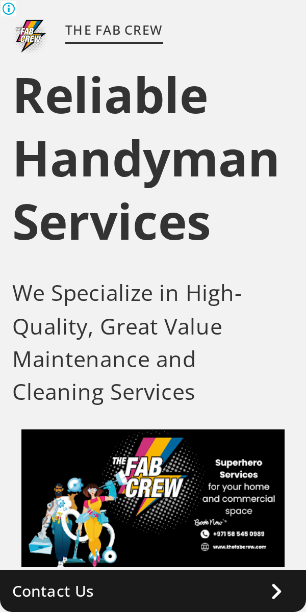Ads evidence from The Fab Crew Technical Services LLC