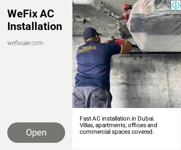 Ads evidence from We Fix UAE | #1 Dubai Maintenance, Fitout & Renovation Company | AC Repair & AC Installation, Handyman, Electrician